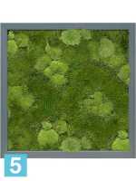 Картина из искусственного мха атласный блеск 30% шаровой и 70% плоский мох l-40 w-40 h-6 см в #REGION_NAME_DECLINE_PP#