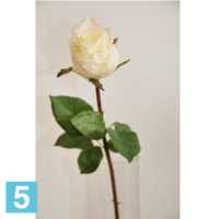 Роза искусственная, h-52 см., белая в #REGION_NAME_DECLINE_PP#