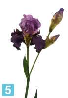 Искусственный цветок для декора Ирис темно-лиловый TREEZ Collection в #REGION_NAME_DECLINE_PP#