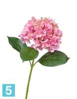 Искусственный цветок для декора Гортензия Grande Fiore ярко-розовая TREEZ Collection в Москве