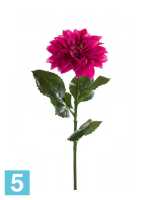 Искусственный цветок для декора Георгин 15dx65h фуксия в #REGION_NAME_DECLINE_PP#