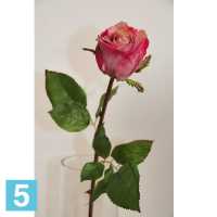 Роза искусственная, h-52 см., розово-лавандовая в #REGION_NAME_DECLINE_PP#