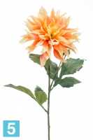Искусственный цветок для декора Георгин 60h персик в #REGION_NAME_DECLINE_PP#