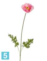 Искусственный цветок для декора Мак Ширли розовый TREEZ Collection в #REGION_NAME_DECLINE_PP#