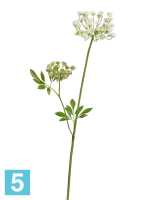 Искусственный цветок для декора Анна Королевская Мидл Кружевная бело-зеленая TREEZ Collection в #REGION_NAME_DECLINE_PP#