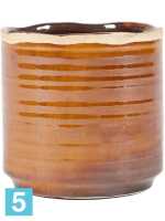 Кашпо Jordy pot, карамельное d-7 h-7 см в #REGION_NAME_DECLINE_PP#