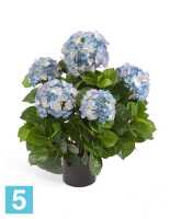 Искусственный цветок в горшке Гортензия куст темно-голубой большой TREEZ Collection в #REGION_NAME_DECLINE_PP#