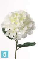 Искусственный цветок для декора Гортензия "IMPERIAL" 20dx68h белая (2 листа) в #REGION_NAME_DECLINE_PP#