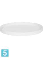 Поддон Fiberstone saucer, круг s, глянцевый белый d-40 h-3 см в #REGION_NAME_DECLINE_PP#