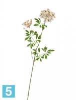 Искусственный цветок для декора Анна Королевская ветвь большая бело-розовая TREEZ Collection в #REGION_NAME_DECLINE_PP#