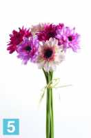 Искусственный букет из Гербер 7 цветков 37h см розовый в #REGION_NAME_DECLINE_PP#