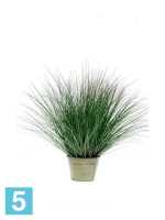 Искусственная трава Осока DELUXE 50h в металлическом кашпо зеленая в #REGION_NAME_DECLINE_PP#