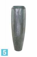 Высокое кашпо Fleur ami Loft Aluminium 31-d, 100-h, серебряное в #REGION_NAME_DECLINE_PP#