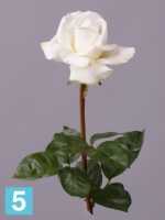 Искусственный цветок для декора Роза Каролина Sensitive Botanic белый в #REGION_NAME_DECLINE_PP#