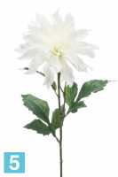 Искусственный цветок для декора Георгин 60h белый в #REGION_NAME_DECLINE_PP#
