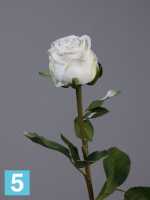 Искусственный цветок для декора Роза Эсперанса Мидл белая TREEZ Collection в #REGION_NAME_DECLINE_PP#