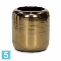 Напольное кашпо Fleur ami Glaze Vase Antique-gold 51-d, 50-h, золотое