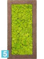 Картина из искусственного мха polystone rock 100% северный мох (весенний зеленый) l-100 w-50 h-5 см в Москве