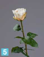 Искусственный цветок для декора Роза Английская ваниль-лайм-крем TREEZ Collection в Москве