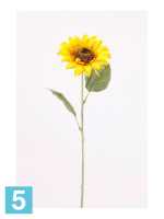 Искусственный цветок для декора Подсолнух 62h желтый в #REGION_NAME_DECLINE_PP#