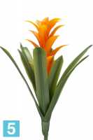 Искусственный цветок для декора Гузмания (Guzmania) 32h, оранжевая в #REGION_NAME_DECLINE_PP#
