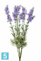 Искусственный цветок для декора Лаванда 40h голубая ( куст 7 цветков) в #REGION_NAME_DECLINE_PP#