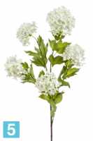 Искусственная ветка цветущей Калины бульдонеж (Вибирнум) 85h белая в #REGION_NAME_DECLINE_PP#