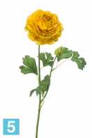 Искусственный цветок для декора Ранункулюс (Лютик) 53h желтый в #REGION_NAME_DECLINE_PP#
