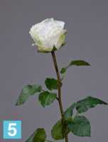 Искусственный цветок для декора Роза Английская Большая белая TREEZ Collection в Москве