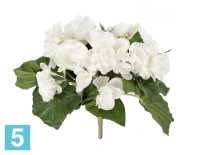 Искусственный цветок для декора Бегония куст белый TREEZ Collection в Москве