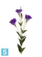 Искусственный цветок для декора Эустома (3 цветка 2 бутона) 85h фиолетовый в #REGION_NAME_DECLINE_PP#
