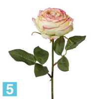 Роза искусственная, h-38 см., кремово-розовая в #REGION_NAME_DECLINE_PP#