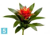Искусственный цветок для декора Гусмания Сангвиния красная TREEZ Collection в #REGION_NAME_DECLINE_PP#