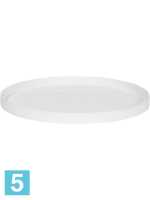 Поддон Fiberstone saucer, круг m, глянцевый белый d-45 h-3 см в #REGION_NAME_DECLINE_PP#