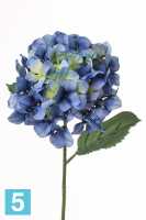 Искусственный цветок для декора Гортензия "IMPERIAL" 20dx68h голубая (2 листа) в #REGION_NAME_DECLINE_PP#