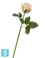 Искусственный цветок для декора Роза Джулии нежно-персиковая с лимонным TREEZ Collection в #REGION_NAME_DECLINE_PP#