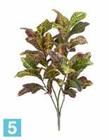 Кротон куст искусственный Большой зелено-жёлто-розовый (Sensitive Botanic) TREEZ Collection в #REGION_NAME_DECLINE_PP#