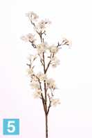 Искусственный цветок для декора Сакура ветка цветущая 104h белая в #REGION_NAME_DECLINE_PP#