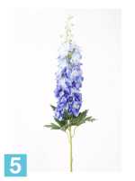 Искусственный цветок для декора Дельфиниум "Imperial" 15dx95h голубой (3 листа) в #REGION_NAME_DECLINE_PP#