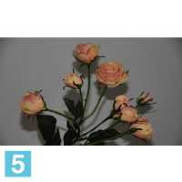 Роза искусственная, h-104 см., желто-персиковая, кустовая в #REGION_NAME_DECLINE_PP#
