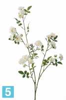 Искусственный цветок для декора Роза садовая ветка 112h белая в #REGION_NAME_DECLINE_PP#