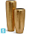Кашпо TREEZ Effectory Metal Дизайн-конус, сусальное золото 34-d, 97-h в #REGION_NAME_DECLINE_PP#