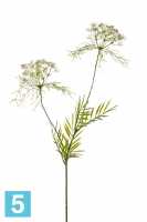 Искусственный цветок для декора Укроп (Dill) х2 75h белый в #REGION_NAME_DECLINE_PP#