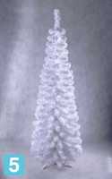 Искусственная елка (Ели PENERI) София белая с блеском заснеженная, ПВХ, 180-h в Москве